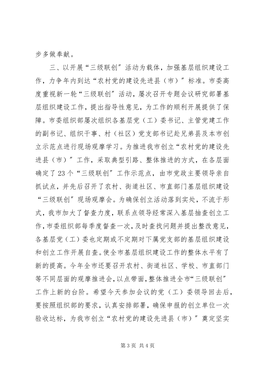 2023年基层组织建设工作会议上的致辞.docx_第3页