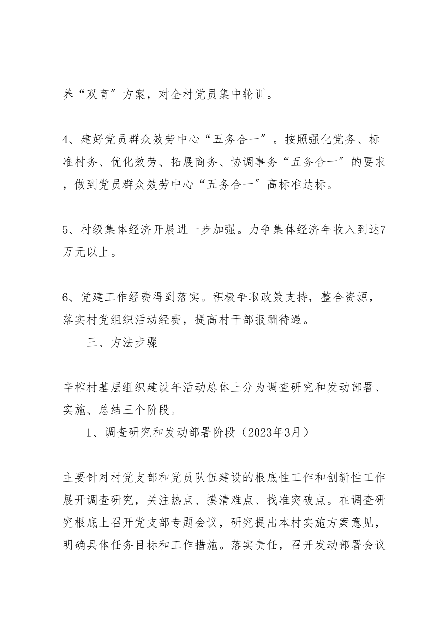 2023年党支部开展基层组织建设年工作的实施方案 .doc_第2页