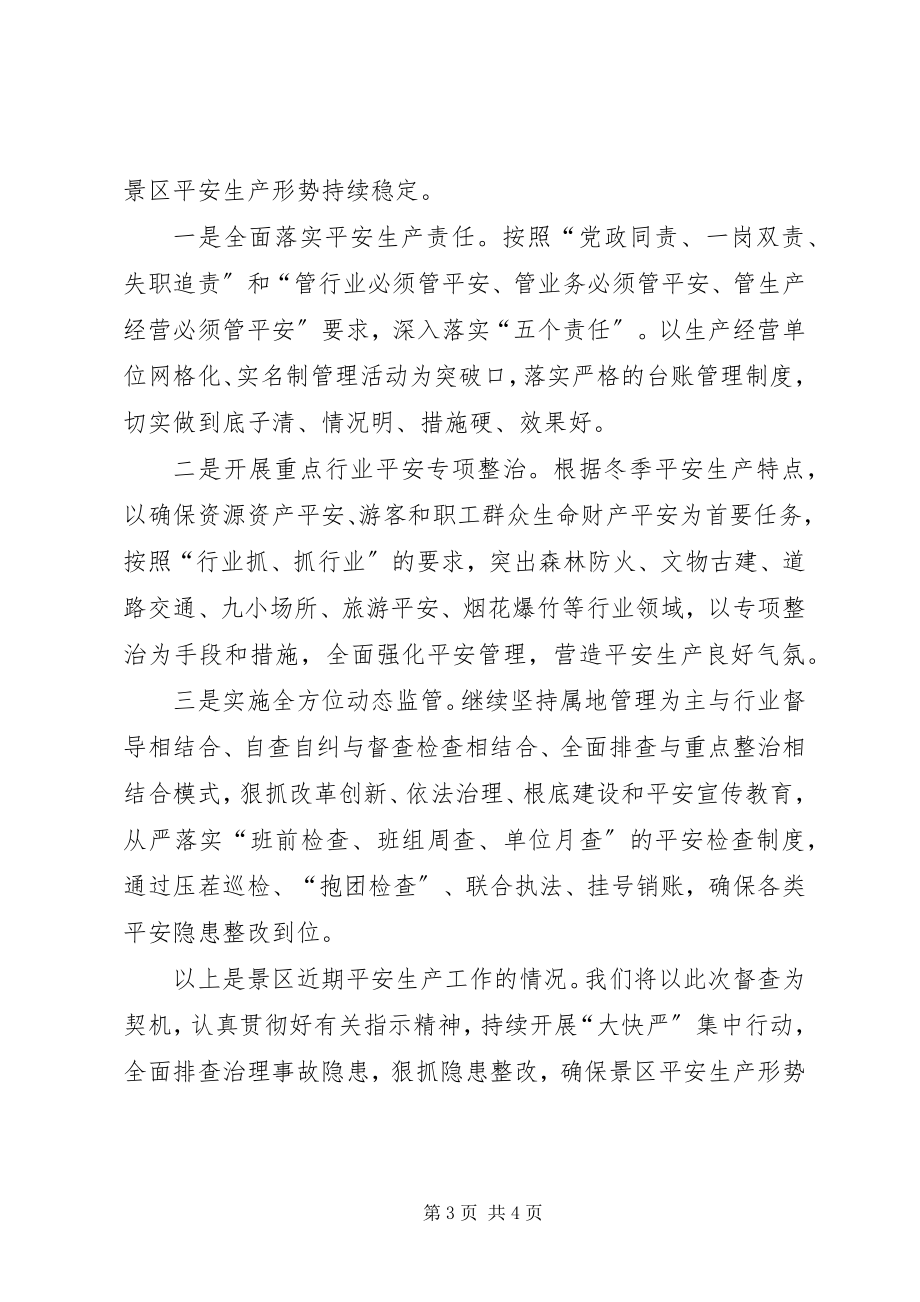 2023年景区近期安全生产工作汇报.docx_第3页