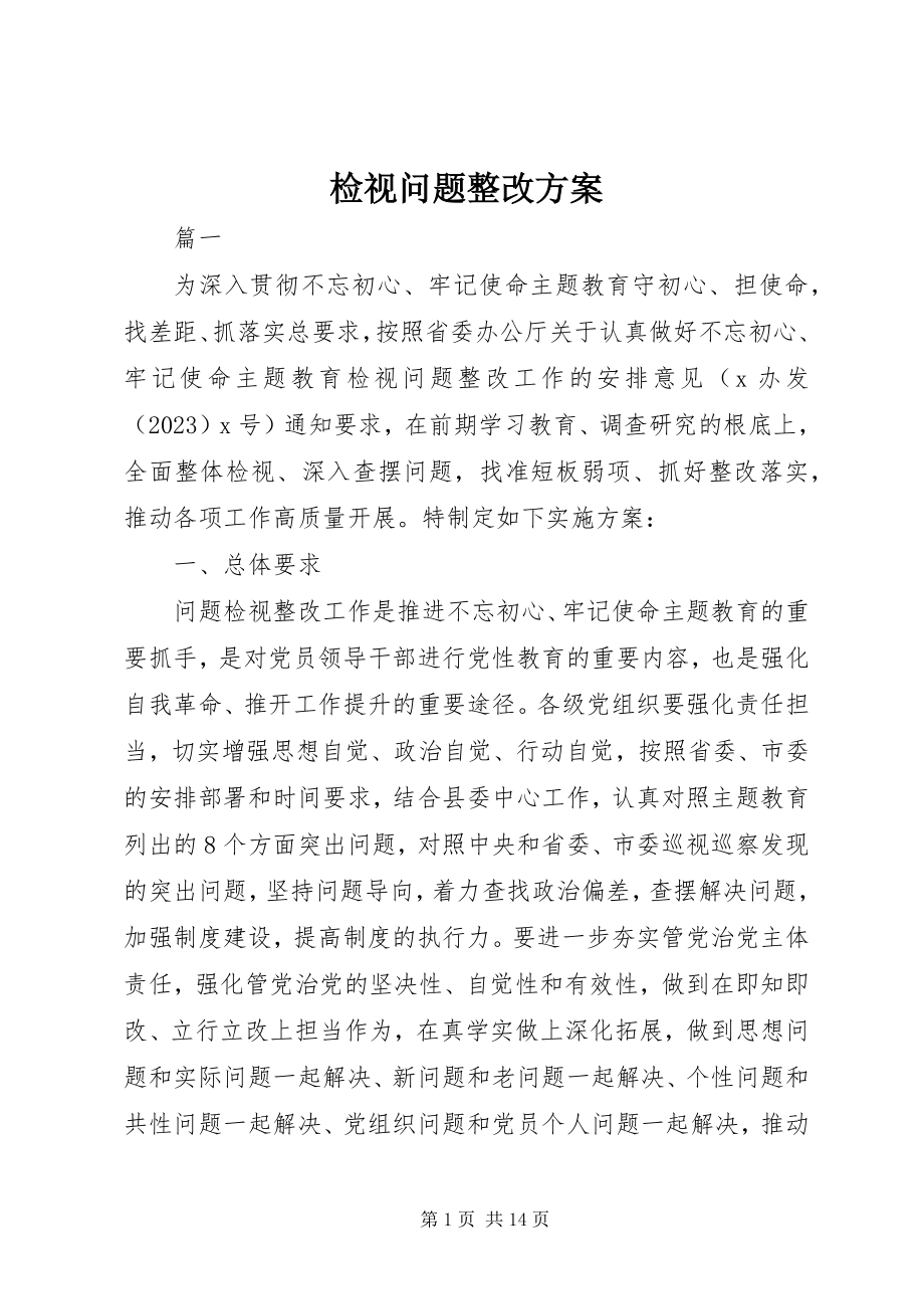 2023年检视问题整改方案.docx_第1页