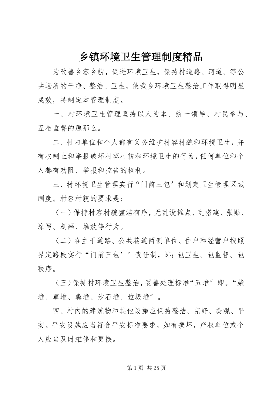 2023年乡镇环境卫生管理制度.docx_第1页