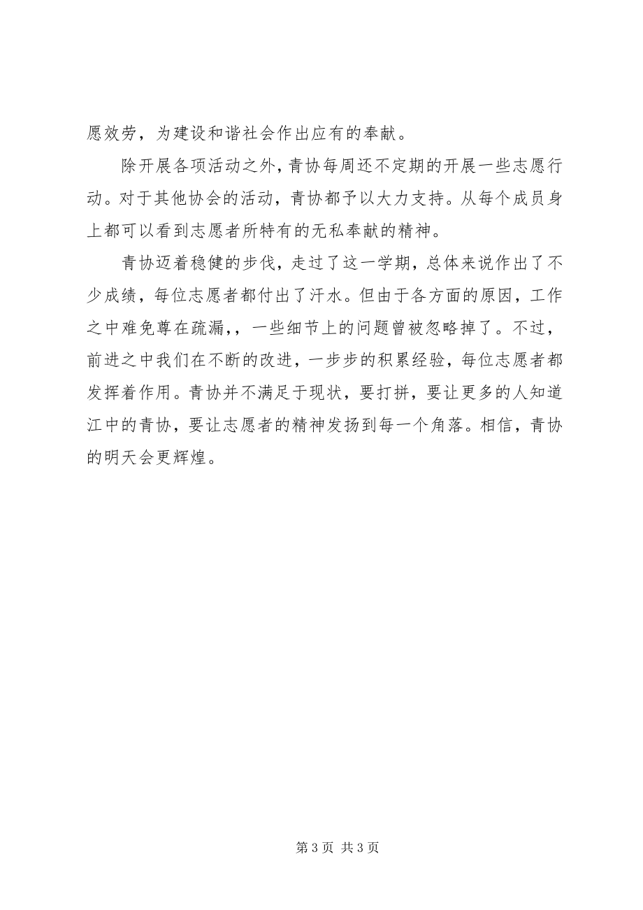 2023年青年志愿者协会总结总结.docx_第3页