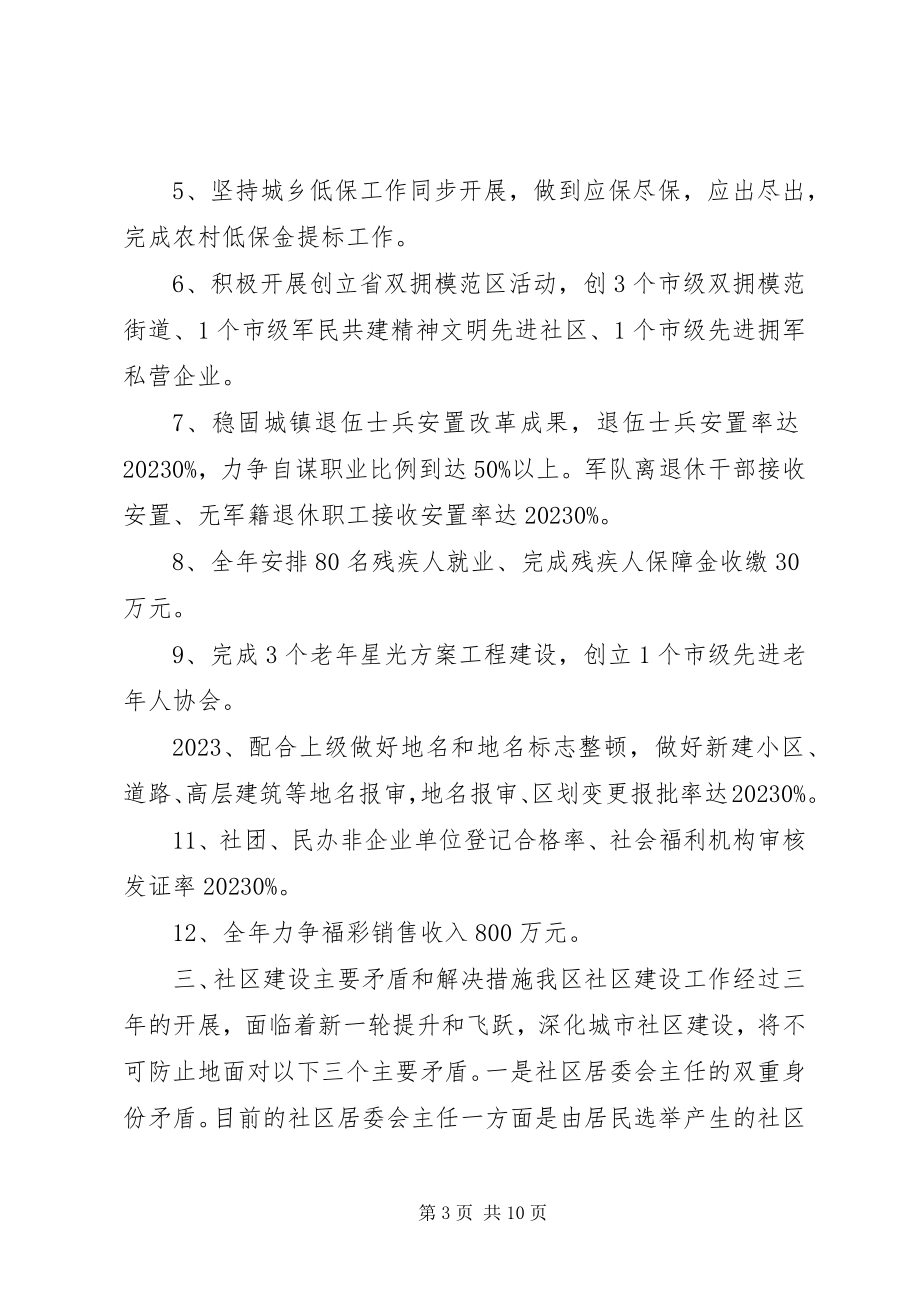 2023年民政局社区工作调研汇报材料.docx_第3页