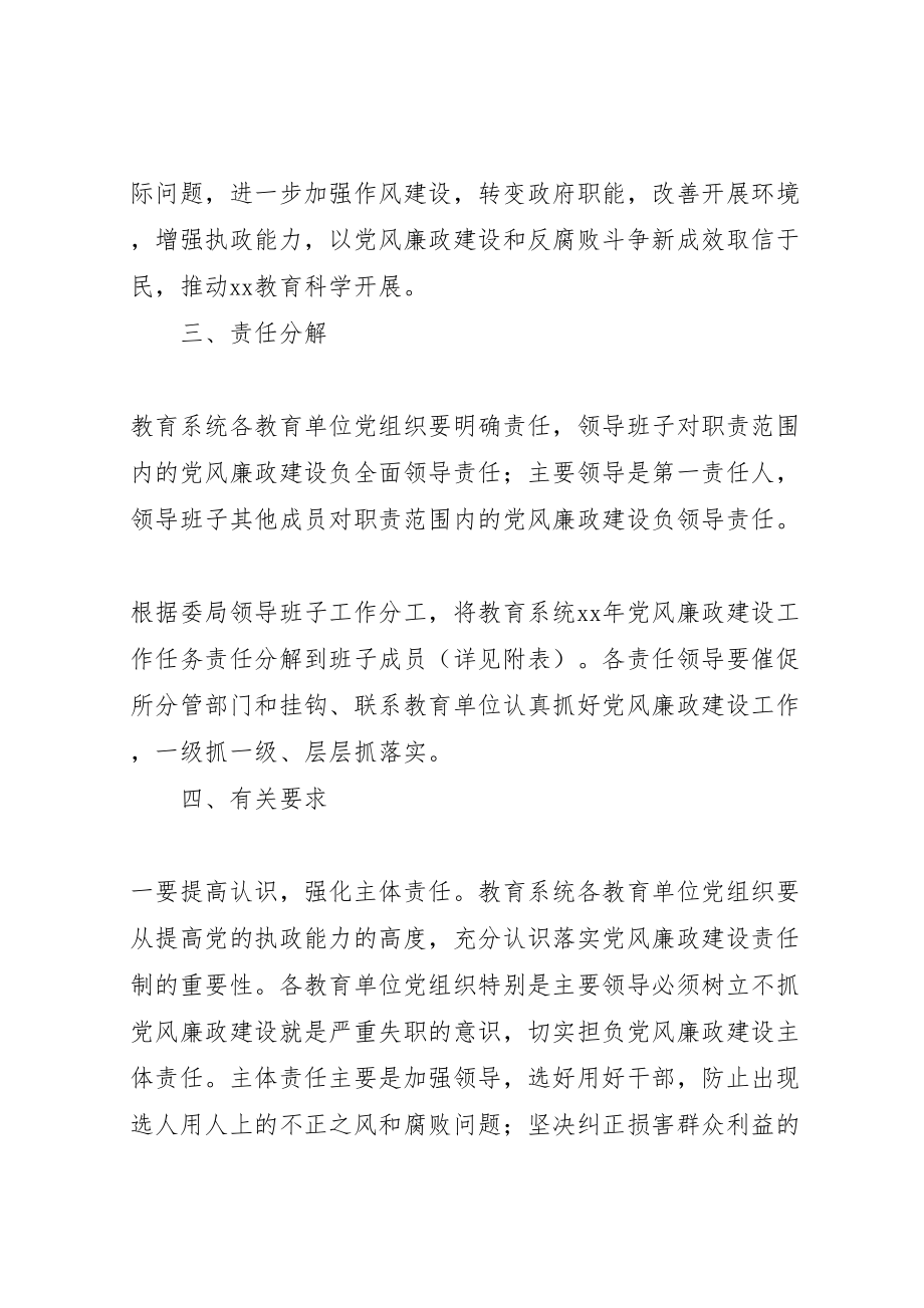 2023年教育系统党风廉政建设工作任务责任分解方案.doc_第2页