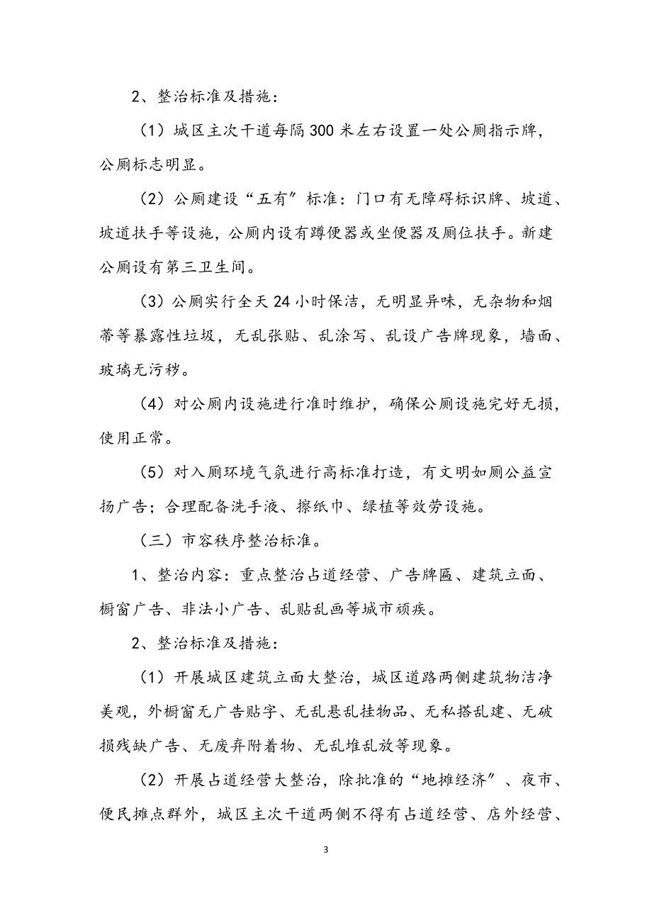 2023年整治脏乱差创建文明城专项行动方案.docx_第3页