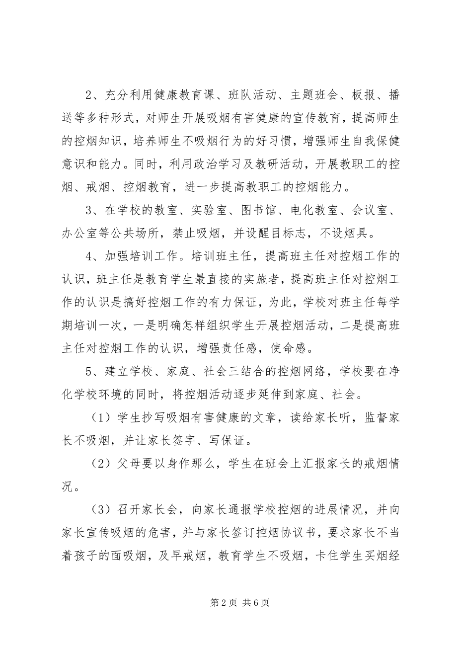 2023年学校度控烟工作计划.docx_第2页