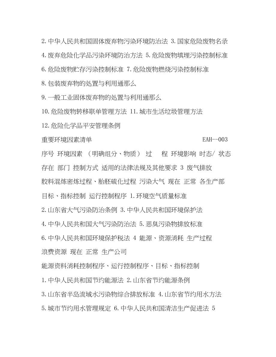 2023年重要环境因素清单（）.docx_第2页