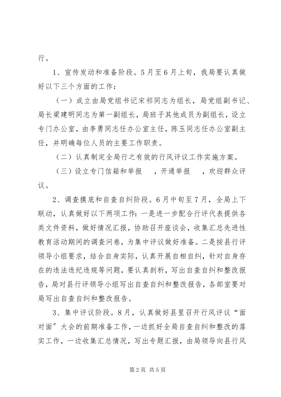 2023年XX县区广播电视局行风评议工作实施方案新编.docx_第2页