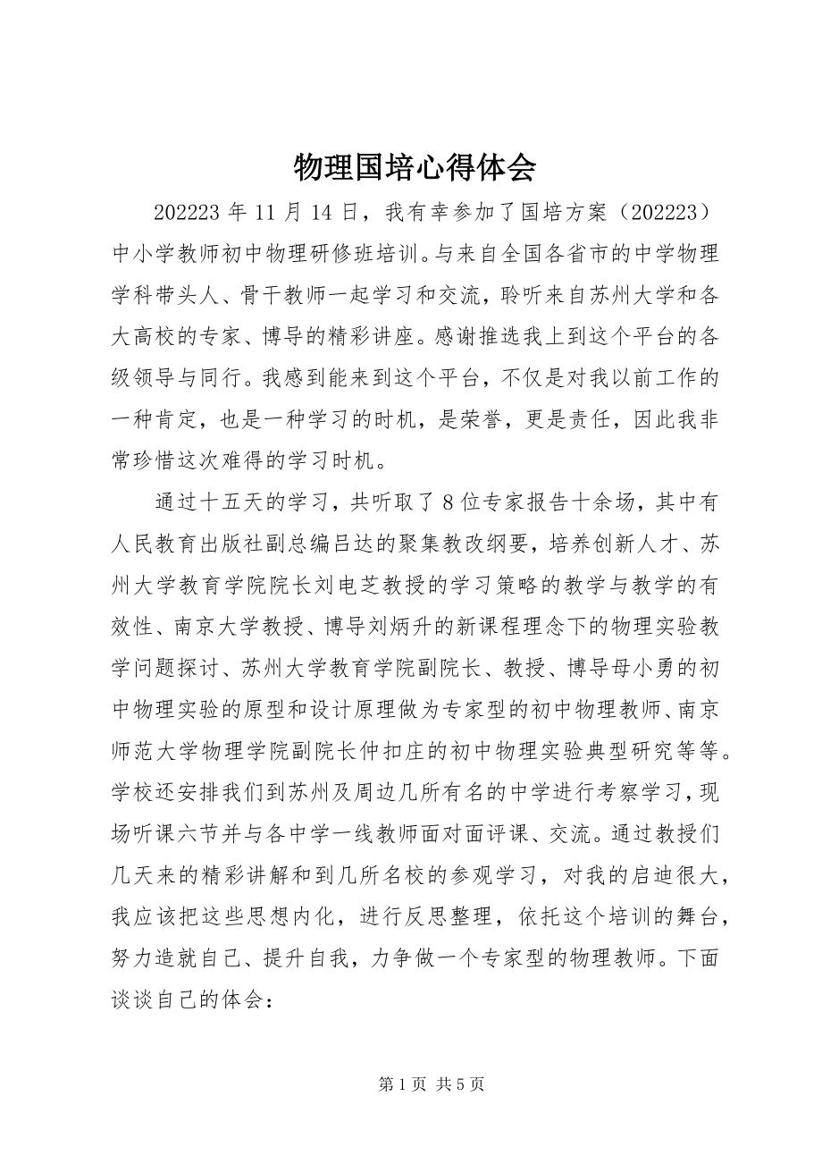 2023年物理国培心得体会.docx_第1页