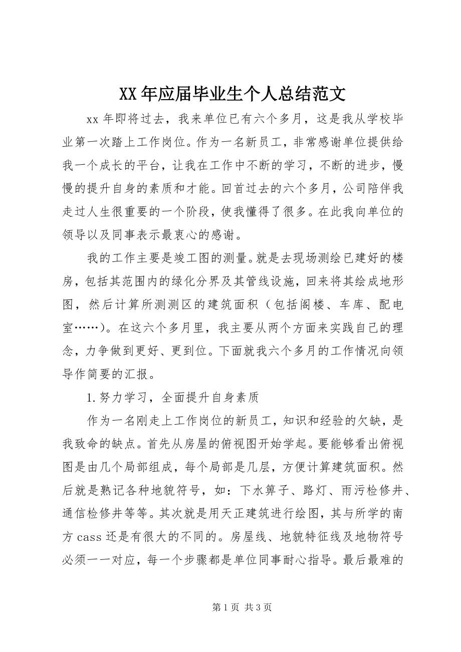 2023年应届毕业生个人总结.docx_第1页