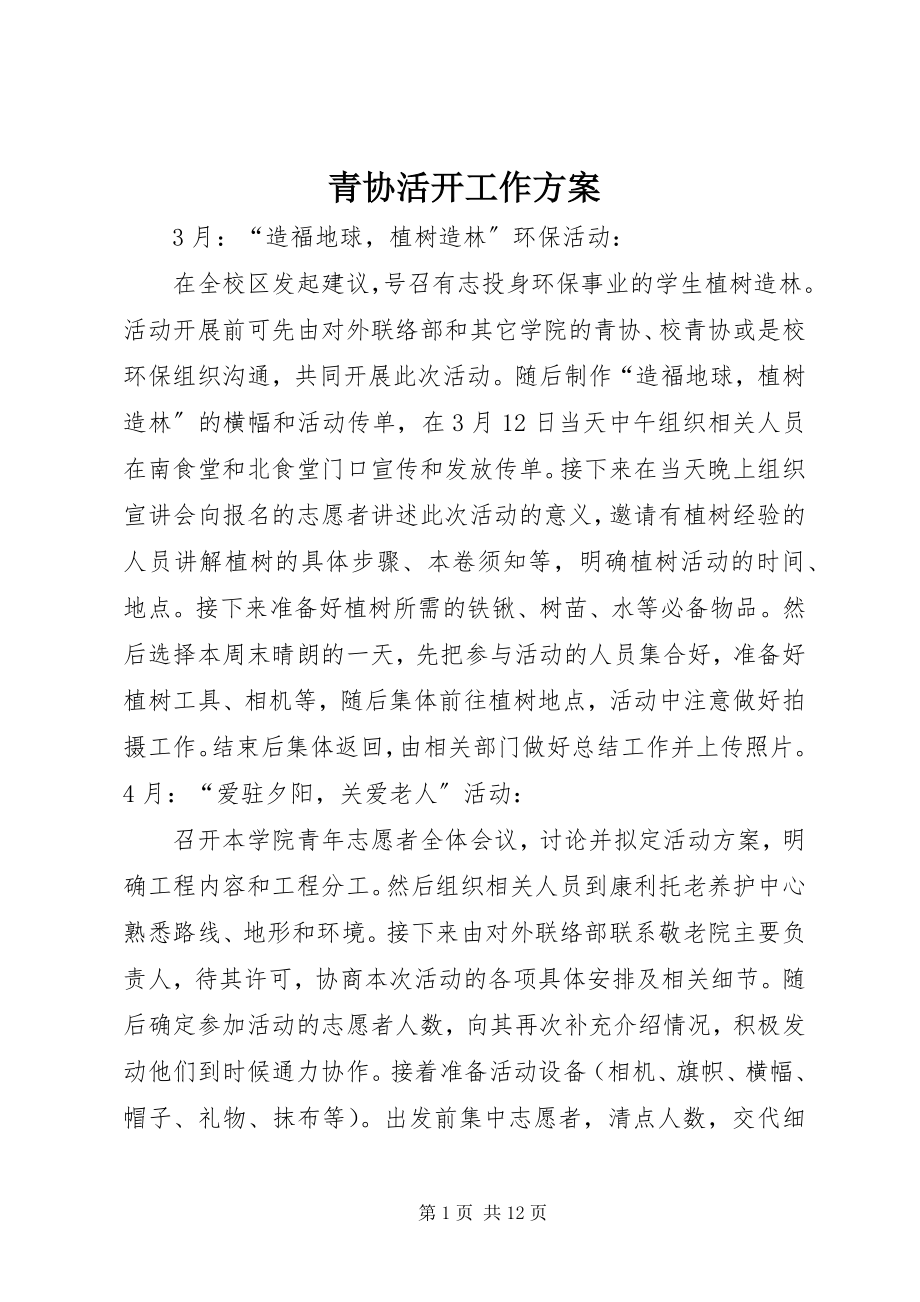 2023年青协活动工作计划.docx_第1页