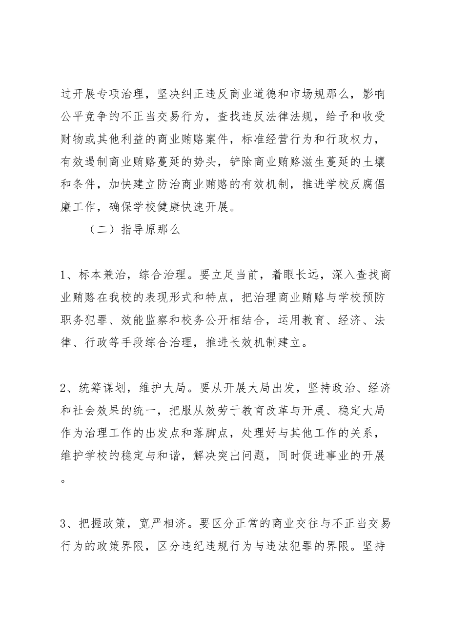 2023年学校反商业贿赂实施方案 .doc_第2页