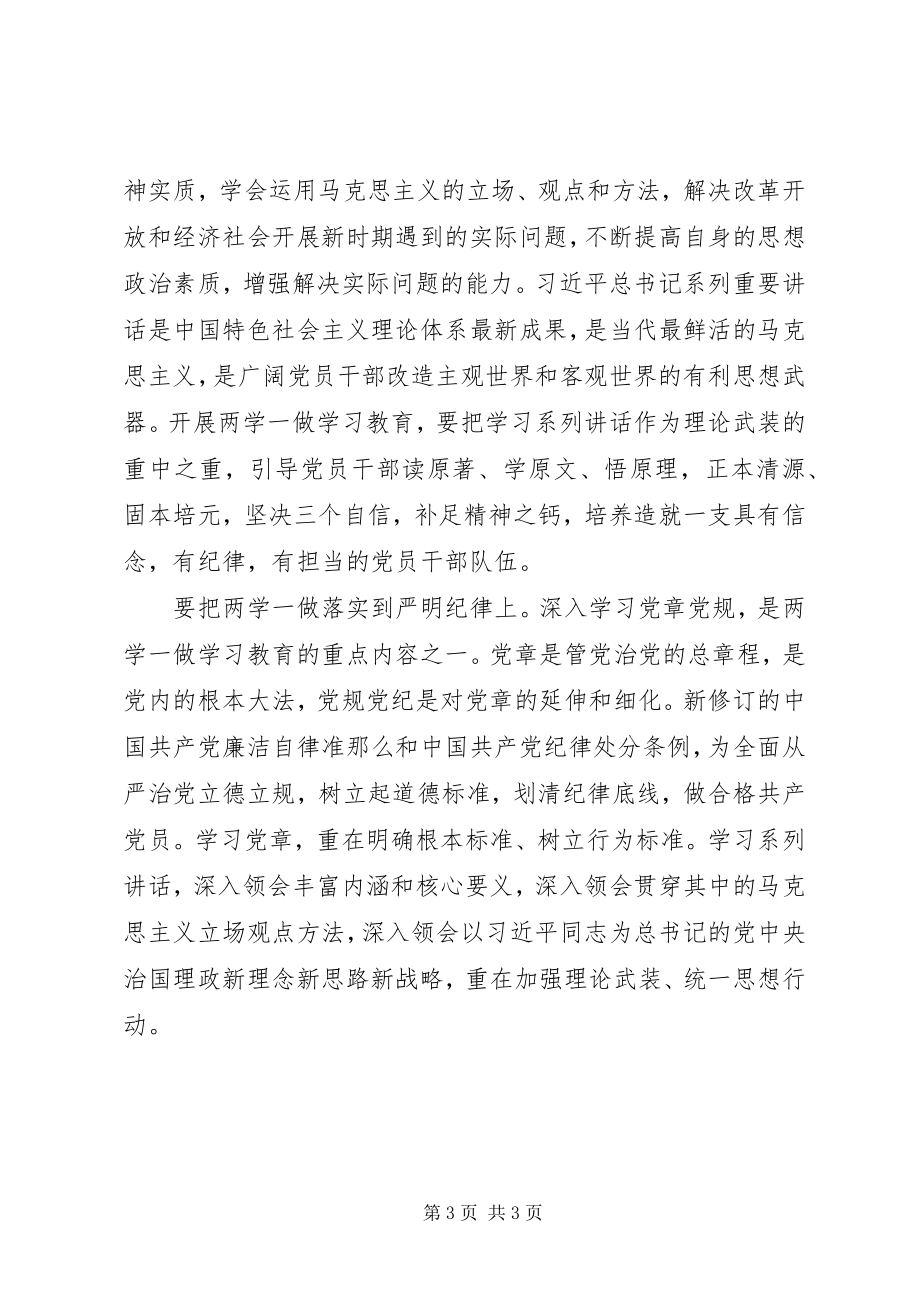 2023年抓好“两学一做”争做“忠诚干净担当”合格党员.docx_第3页