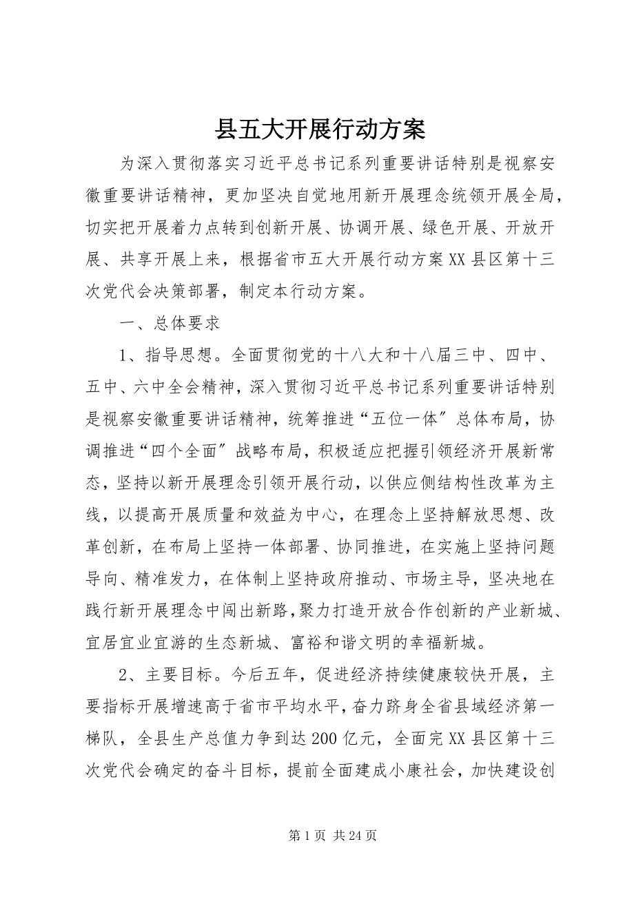 2023年县五大发展行动计划.docx_第1页