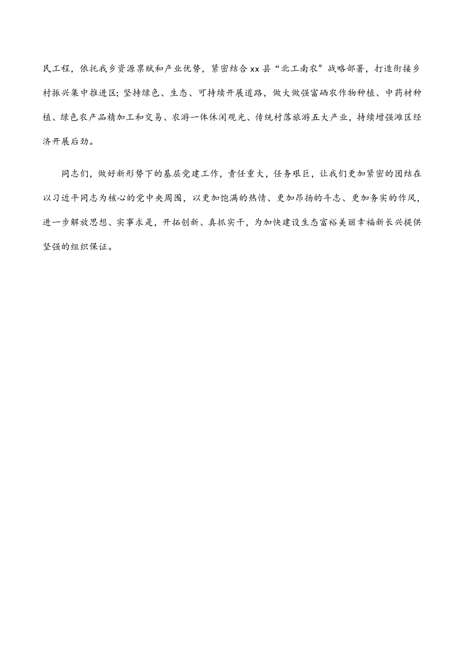 在2023xx乡村党支部书记抓党建述职大会上的讲话范文.docx_第3页