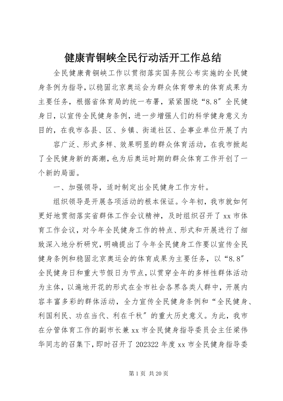 2023年健康青铜峡全民行动活动工作总结.docx_第1页