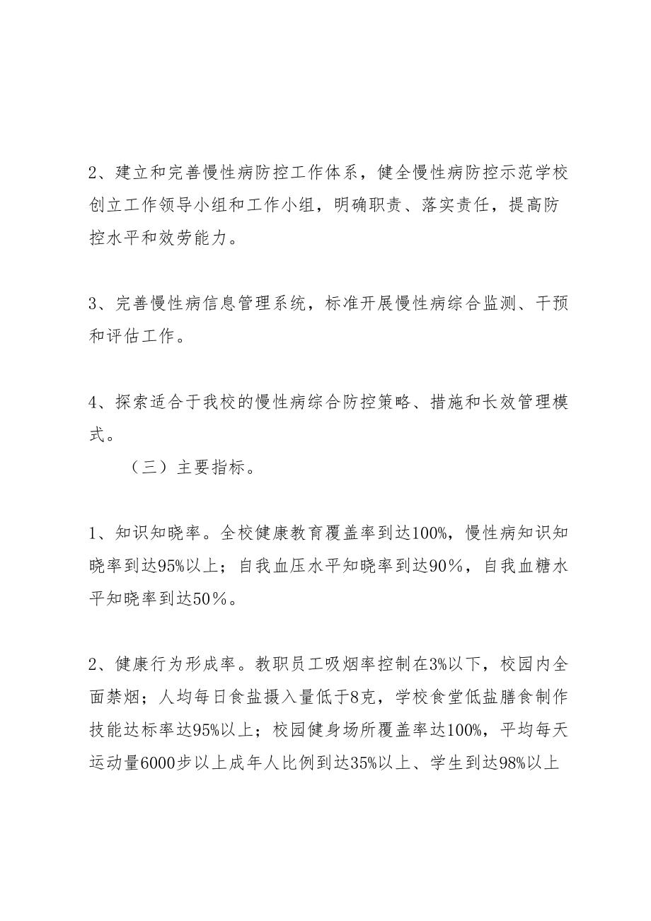 2023年城关初级中学非传染性慢性病防控实施方案 2.doc_第2页