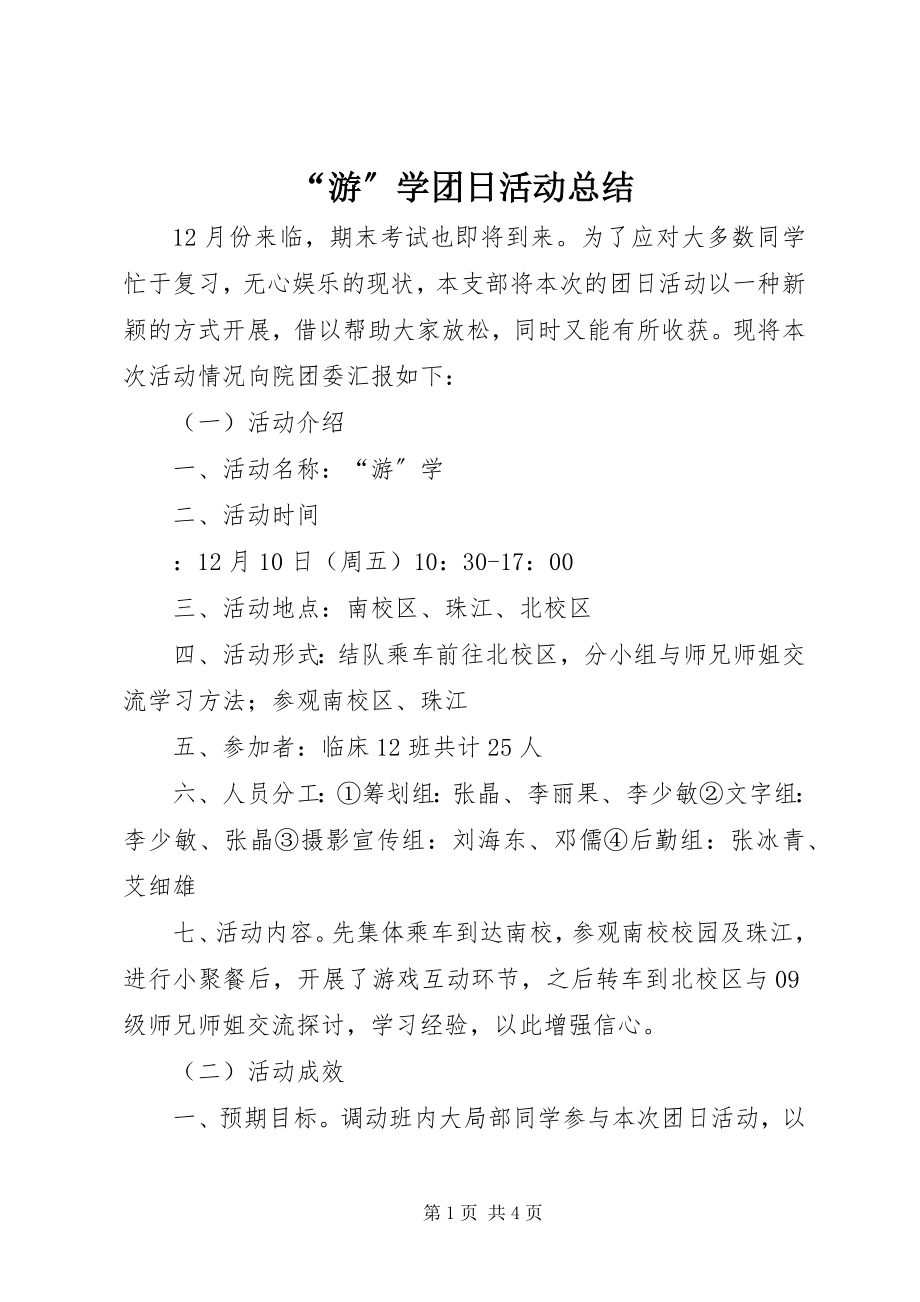 2023年游学团日活动总结.docx_第1页