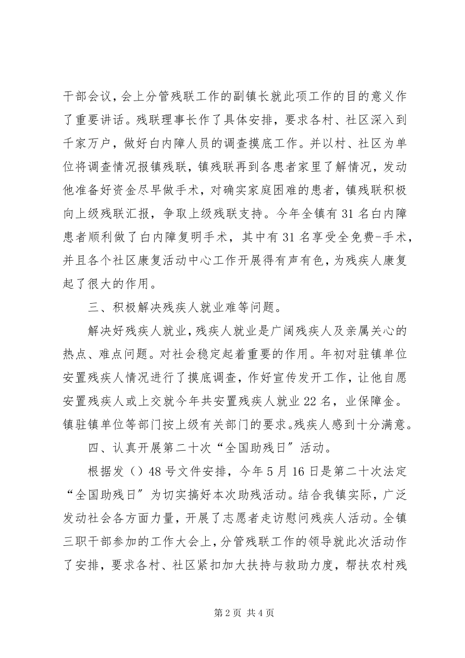 2023年xx乡镇残联事业年底总结.docx_第2页