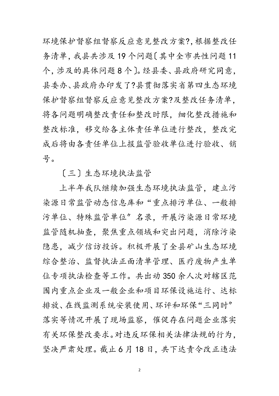 2023年环境监察大队年半年工作总结范文.doc_第2页