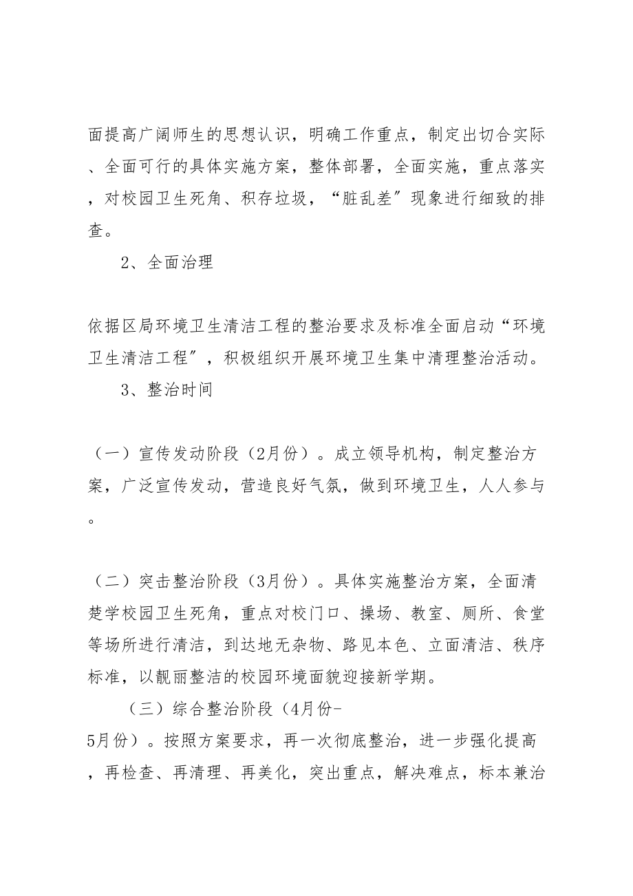 2023年学校园环境卫生整治实施方案.doc_第2页