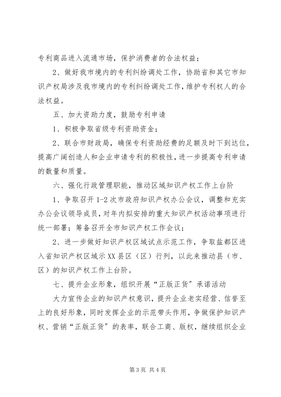 2023年市知识产权局服务工作计划.docx_第3页