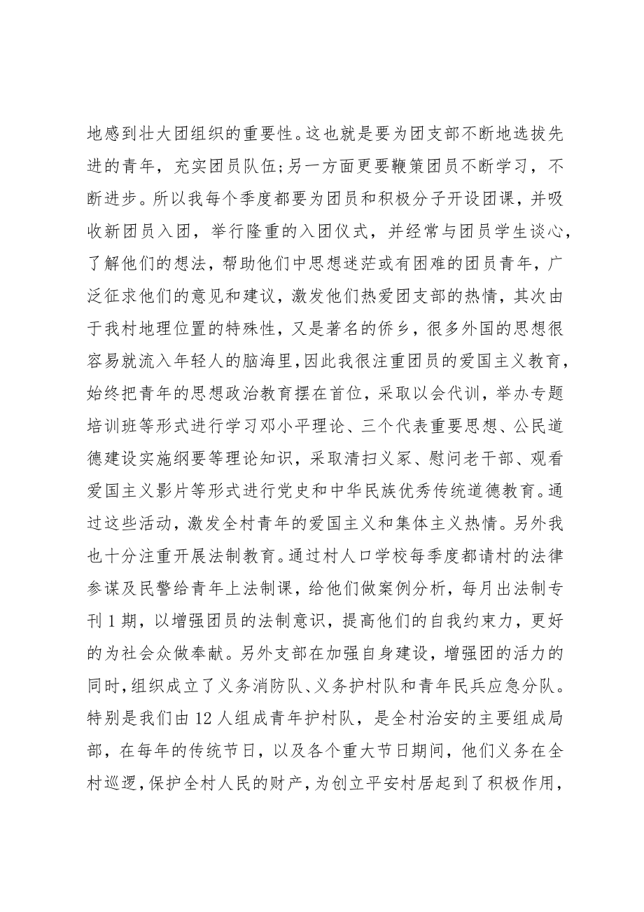 2023年村团支部书记工作总结团支部书记个人工作总结与计划新编.docx_第2页