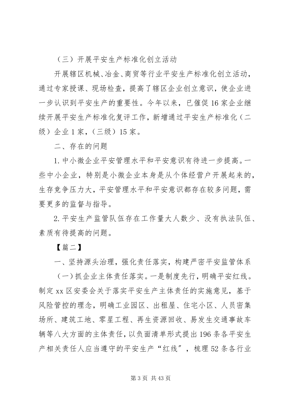 2023年安监局上半年总结及下半年计划六篇新编.docx_第3页