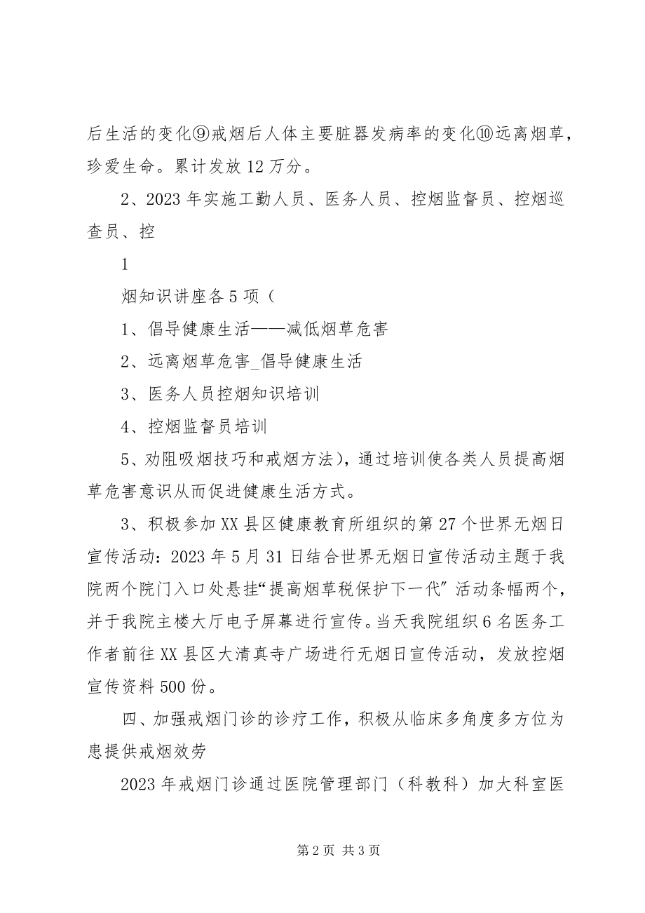 2023年X单位控烟工作总结新编.docx_第2页