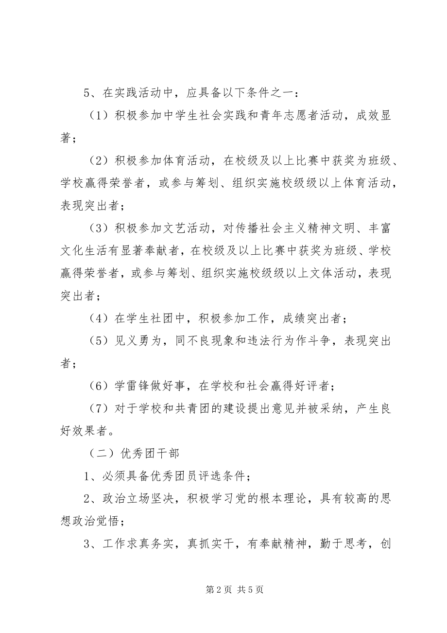 2023年波宁四中校级各类团优秀评比方案新编.docx_第2页