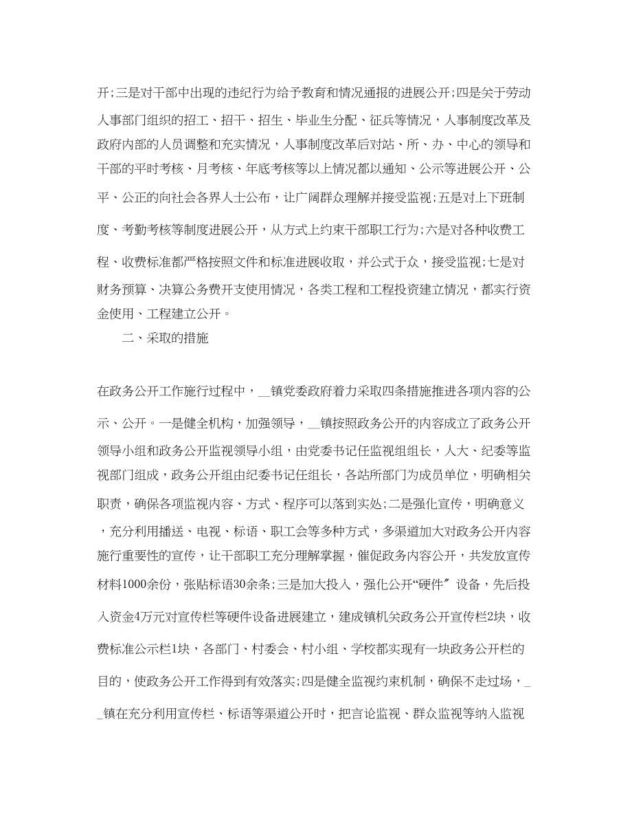 2023年工作总结乡镇政务公开工作总结汇报.docx_第2页