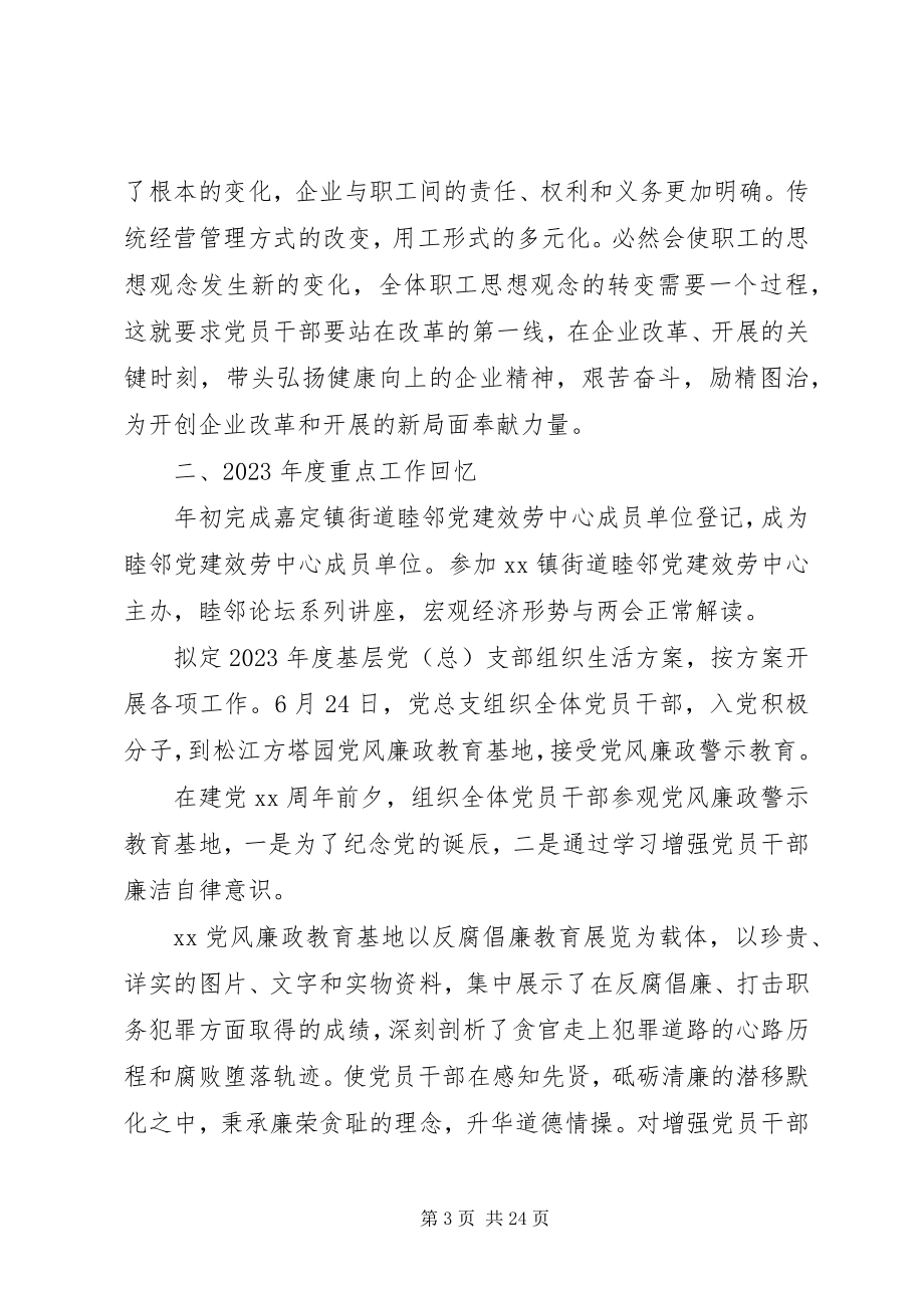 2023年企业党建个人年终工作总结.docx_第3页