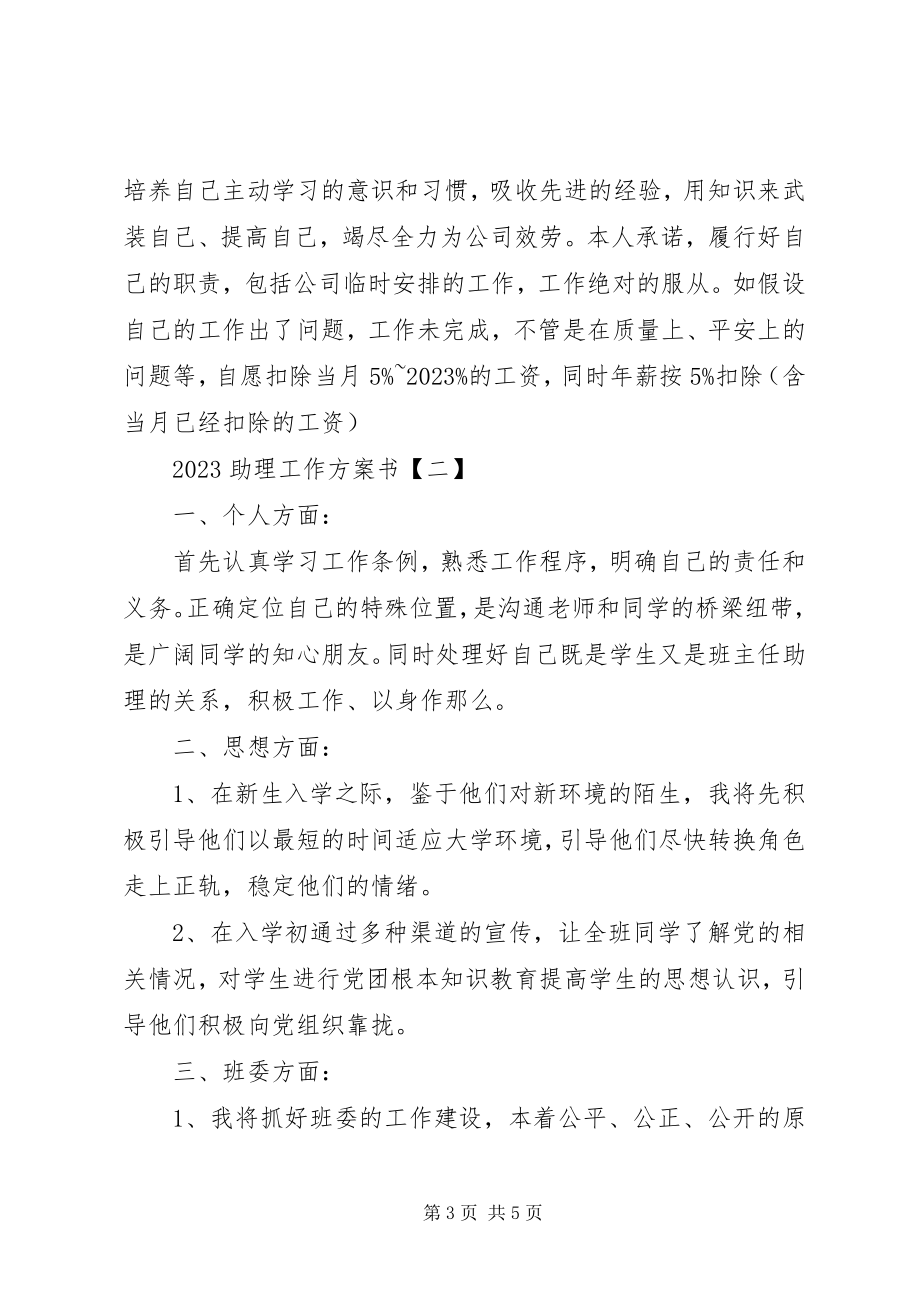 2023年助理工作计划两篇.docx_第3页