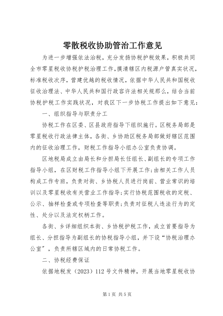 2023年零散税收协助管治工作意见.docx_第1页