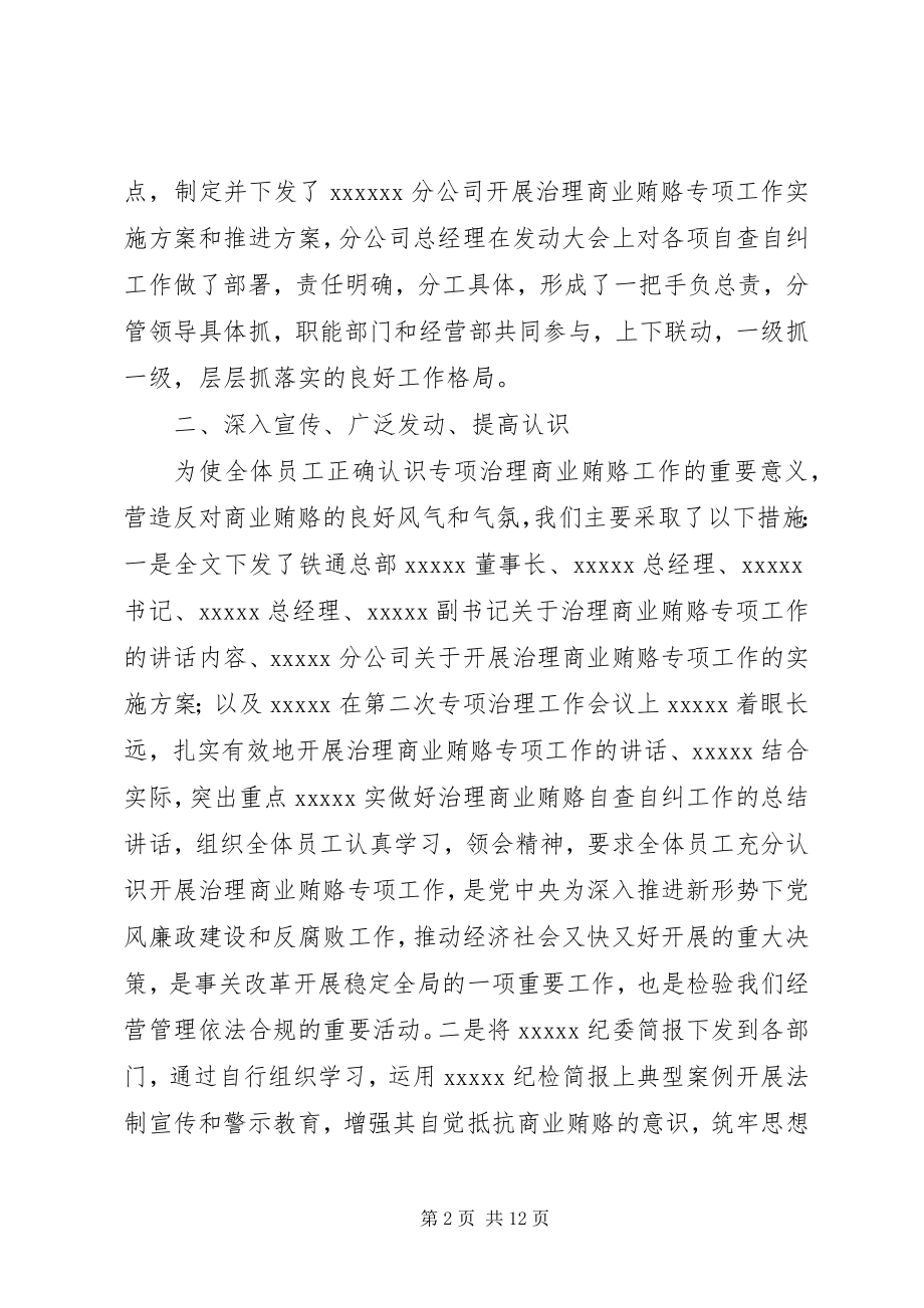 2023年开展治理商业贿赂专项工作总结商业贿赂治理.docx_第2页