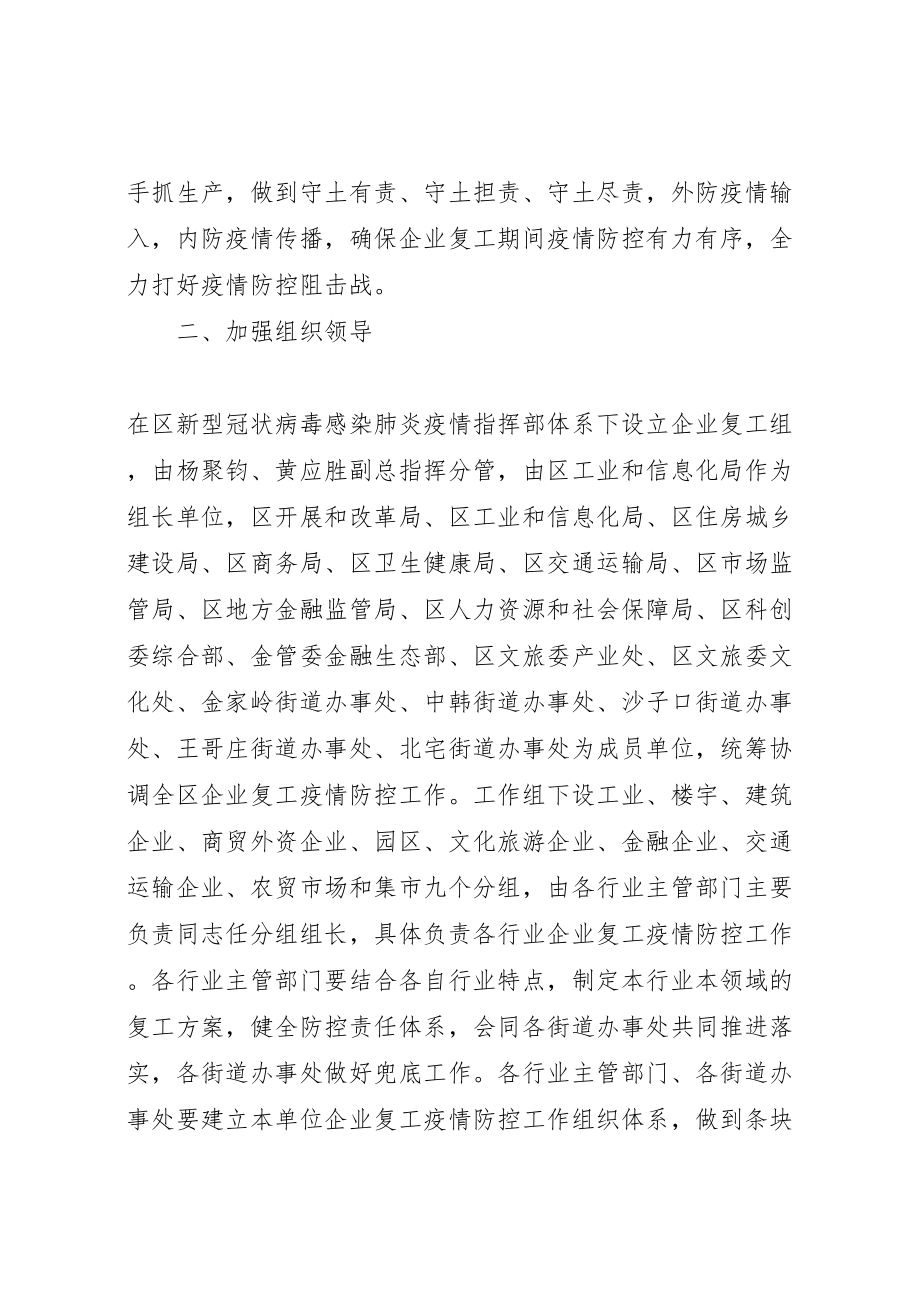 2023年县区企业复工疫情防控工作预案.doc_第2页