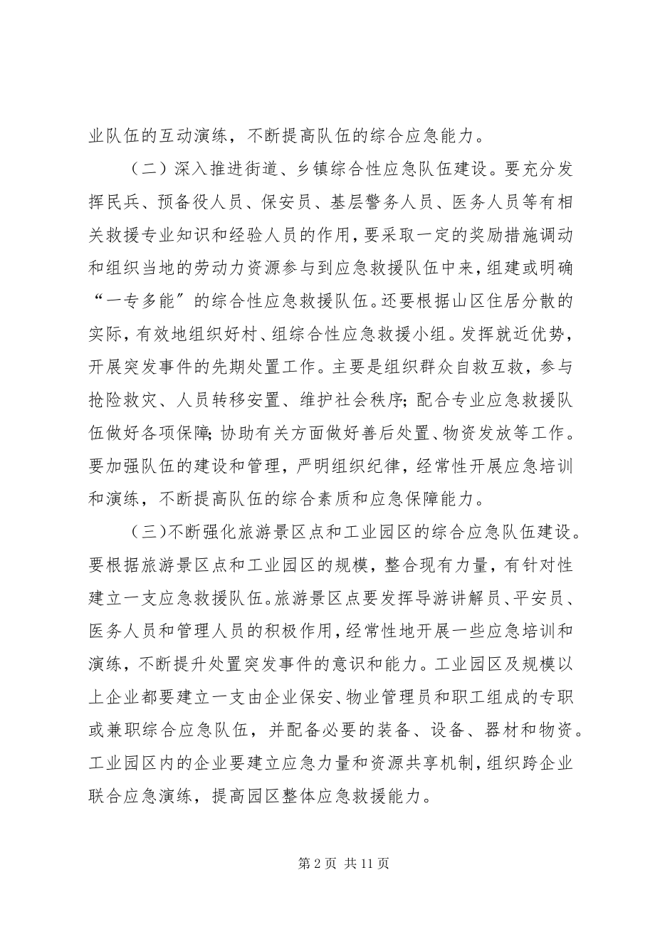 2023年加强应急队伍建立管理意见.docx_第2页