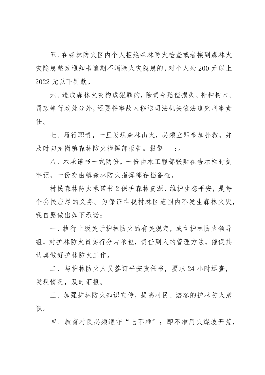 2023年村民森林防火承诺书新编.docx_第2页