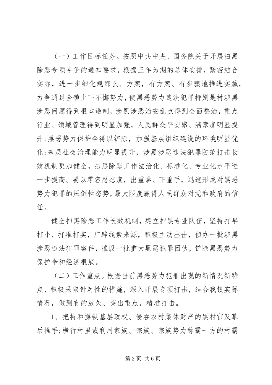 2023年乡镇扫黑除恶专项斗争方案.docx_第2页