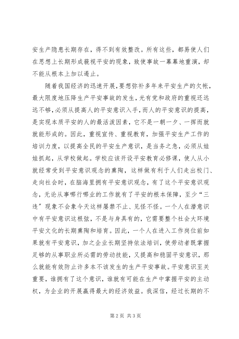 2023年安全意识之吾见新编.docx_第2页