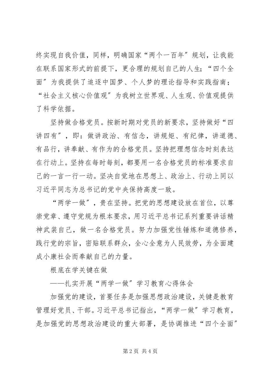 2023年两学一做教育心得体会.docx_第2页