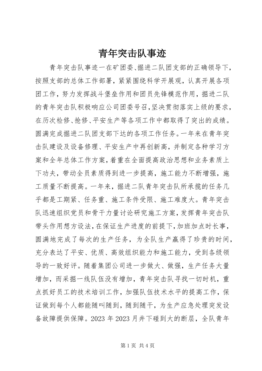 2023年青年突击队事迹.docx_第1页