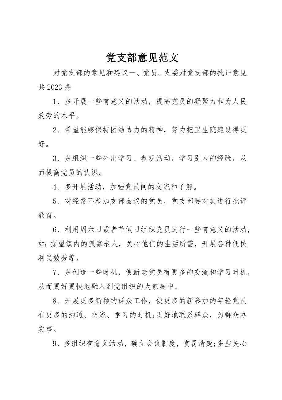 2023年党支部意见.docx_第1页