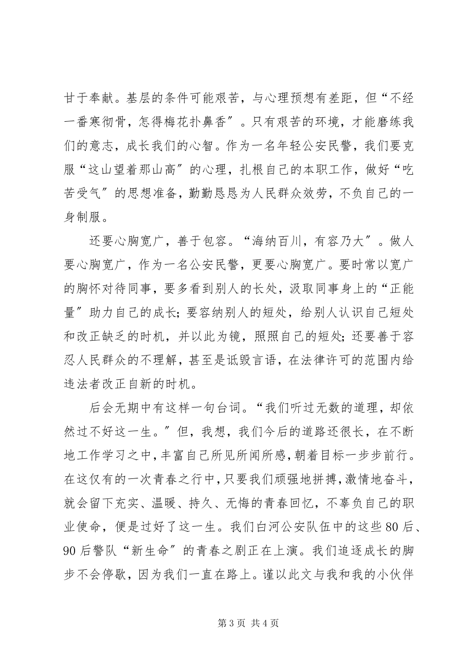 2023年人民警察工作感想.docx_第3页