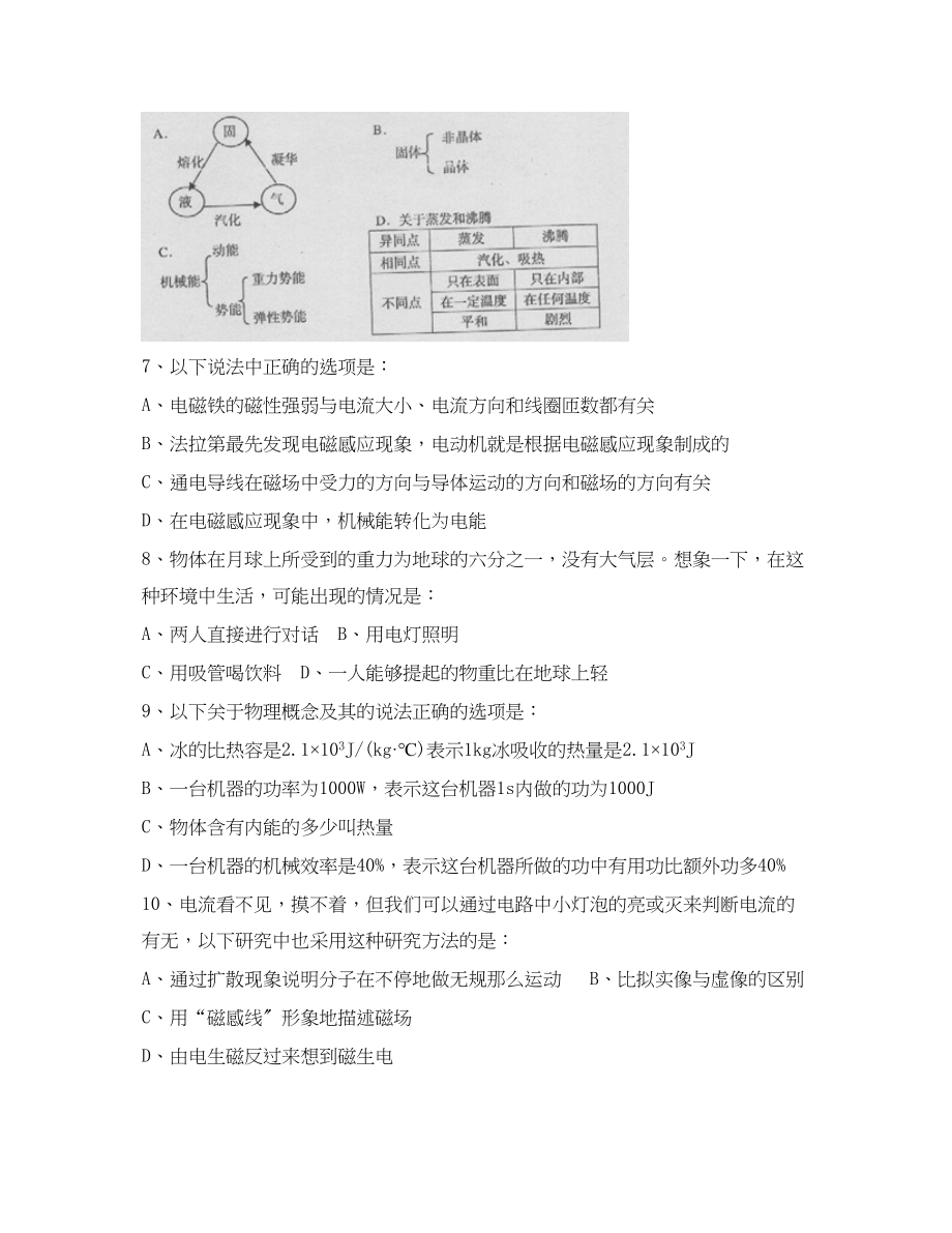 2023年山东省青岛市中等学校招生考试初中物理.docx_第2页