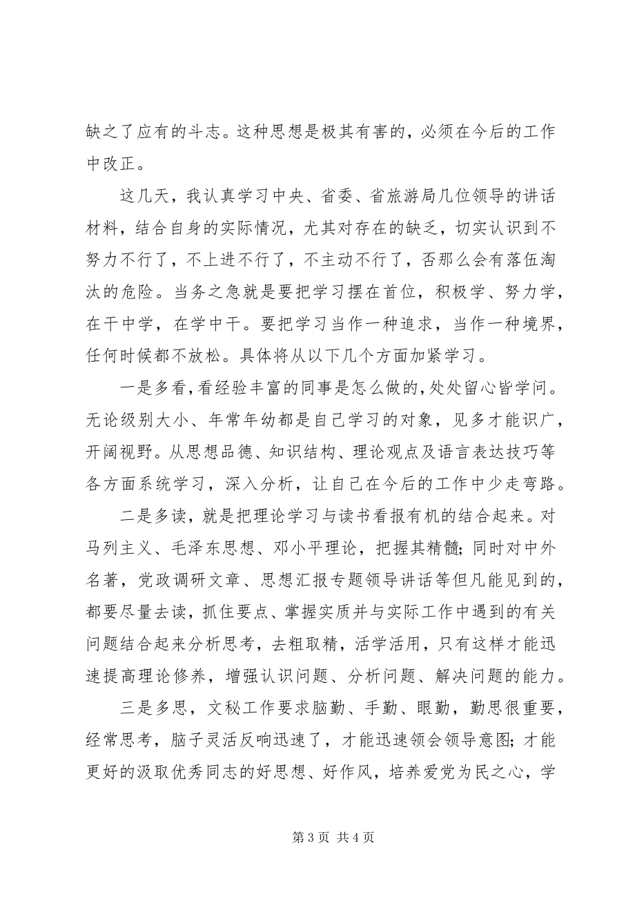 2023年旅游局干部践行党的群众路线对照检查材料.docx_第3页