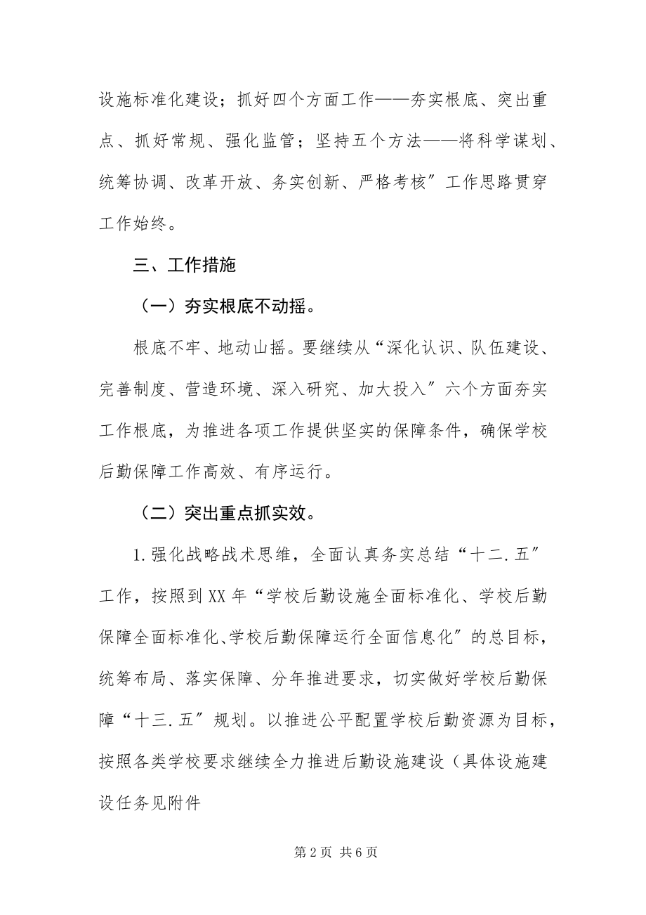 2023年学校后勤保障工作要点.docx_第2页