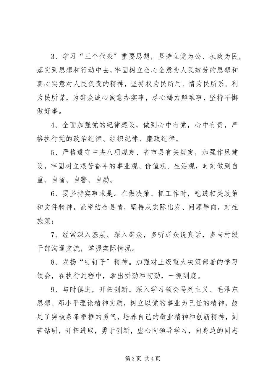 2023年“三严三实”专题民主生活会汇报材料新编.docx_第3页