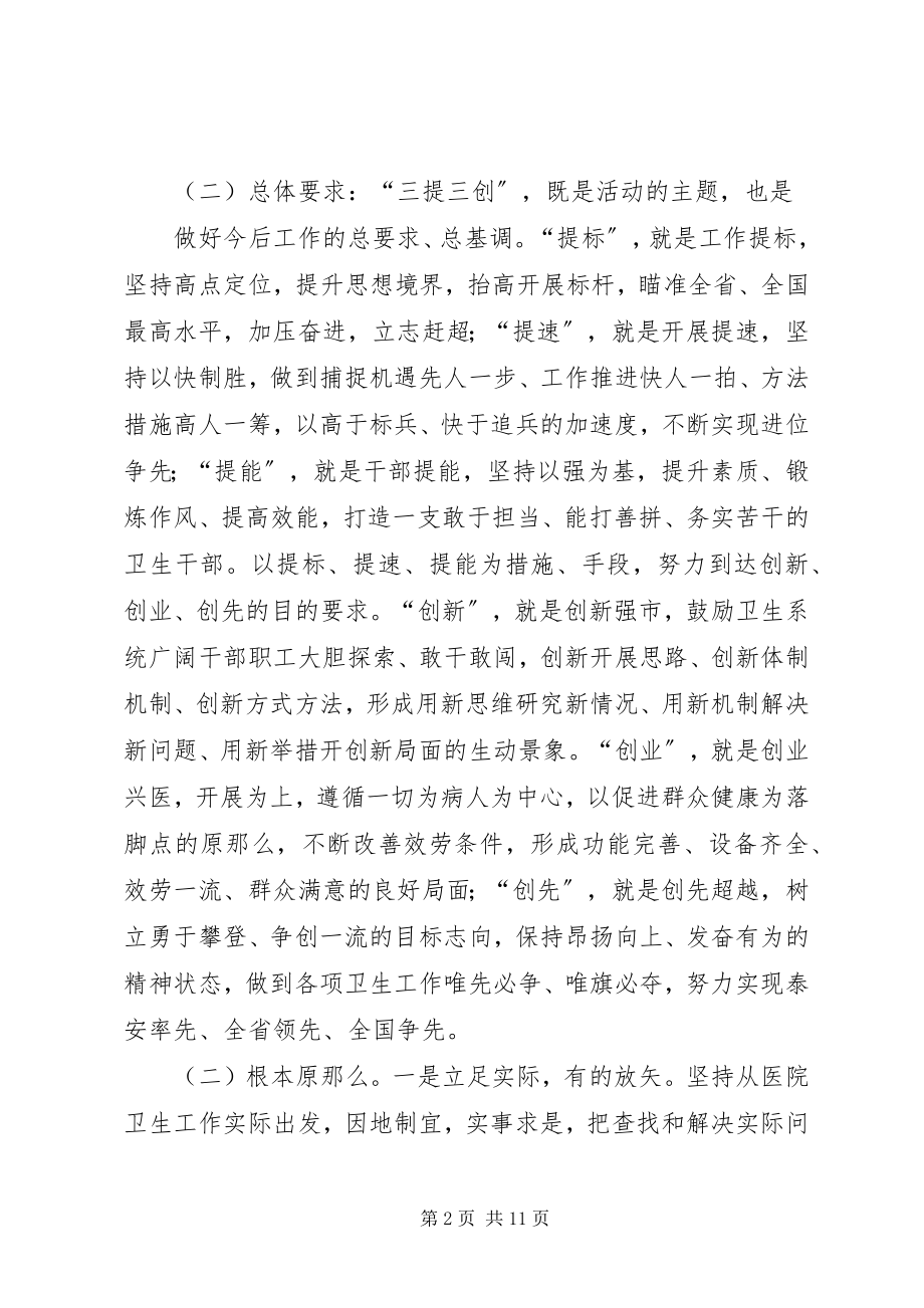 2023年XX医院三提三创实施方案精选新编.docx_第2页