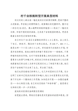 2023年村千亩核桃转型发展典型材料新编.docx